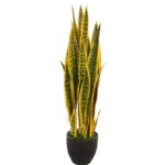 SANSEVIERIA CACTUS CON MACETA 85CM