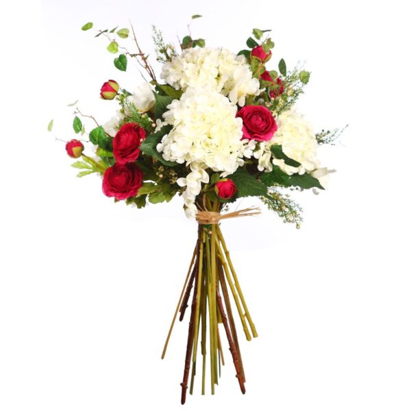 BUNDL004_0 ATADO HORTENSIA BLANCA Ø 45CM - Imagen 1