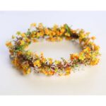 CORONA FLOR ARTIFICIAL NIÑA COMUNIÓN BODA Ø20CM - Imagen 5