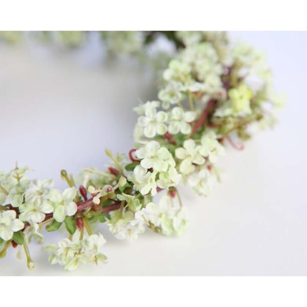 CORONA FLOR ARTIFICIAL NIÑA COMUNIÓN BODA Ø20CM - Imagen 2