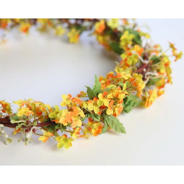 CORONA FLOR ARTIFICIAL NIÑA COMUNIÓN BODA Ø20CM - Imagen 6