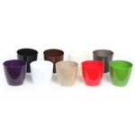 SET 10 MACETA PLASTICO ALT 9CM