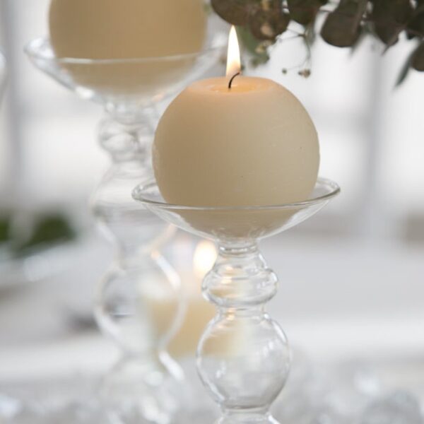 PORTA VELA CRISTAL CANDELABRO 17.7CM - Imagen 2