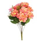 BOUQUET PEONIAS ARTIFICIAL 42CM - Imagen 7