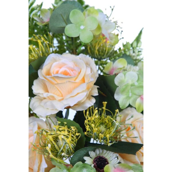 RAMO ROSAS Y HORTENSIAS ARTIFICIAL 50CM - Imagen 2
