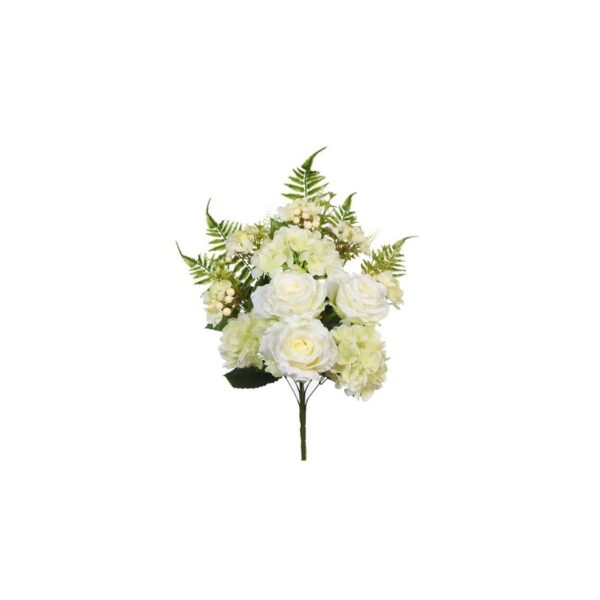 FH0050_0 BOUQUET HORTENSIAS Y ROSAS 50CM - Imagen 1