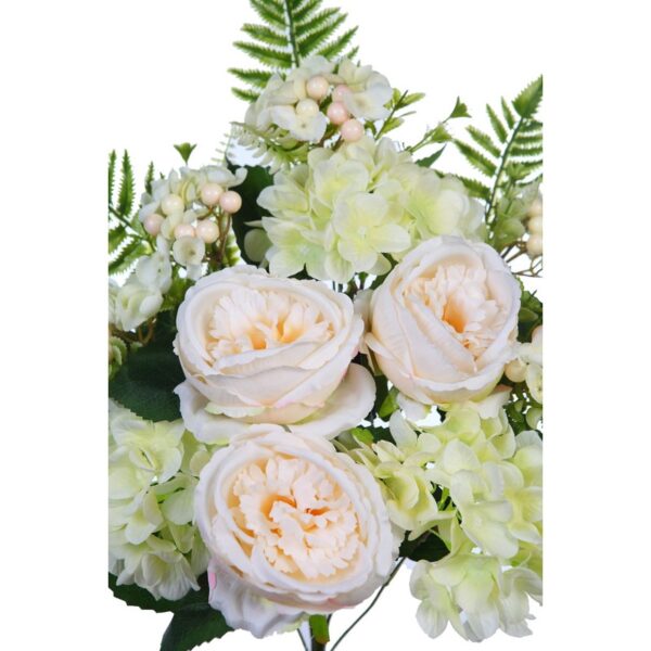 BOUQUET HORTENSIAS Y FLORES ARTIFICIAL 52CM - Imagen 2