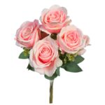 BOUQUET ROSAS ARTIFICIALES 40CM - Imagen 5