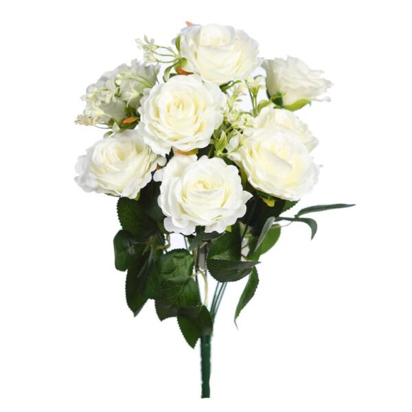 RAMO ROSAS ARTIFICIAL 43CM - Imagen 1