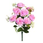 RAMO ROSAS ARTIFICIAL 43CM - Imagen 7
