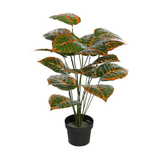 PLANTA CROTON EN MACETA ARTIFICIAL 65CM - Imagen 1