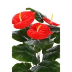 PLANTA ANTHURIUM ARTIFICIAL 65CM - Imagen 2