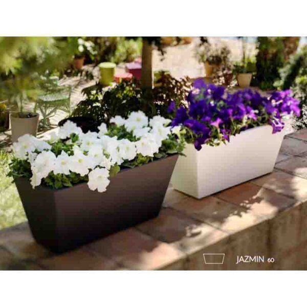 JARDINERA FIBRA 60.5CM X 28CM ALT 25CM - Imagen 2