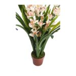 CYMBIDIUM ARTIFICIAL EN MACETA 115CM - Imagen 3