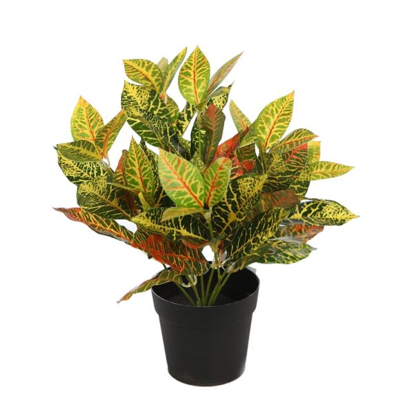 PLANTA CROTON ARTIFICIAL CON MACETA - Imagen 1