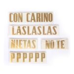 BOLSA DE LETRAS PARA CINTA CORONAS FUNERARIA - Imagen 2