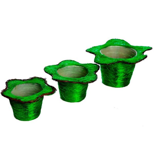 MACETEROS SISAL SET X3 - Imagen 1