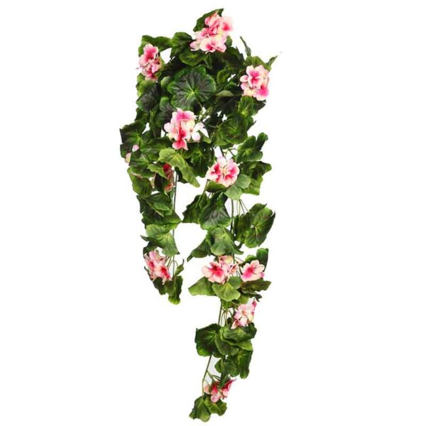 PLANTA GERANIO COLGANTE ARTIFICIAL 70CM - Imagen 5