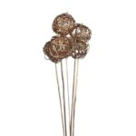 LATA BALL Ø6CM X5 METALIZADO 60CM - Imagen 2