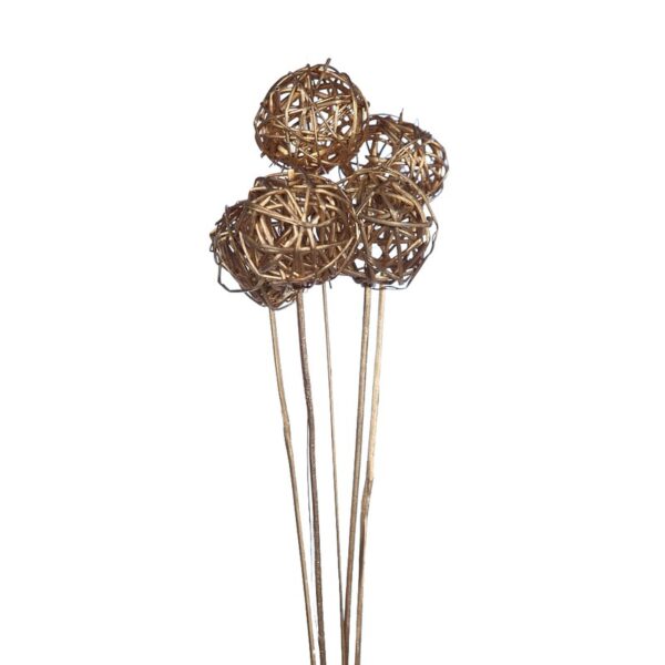 LATA BALL Ø6CM X5 METALIZADO 60CM - Imagen 2