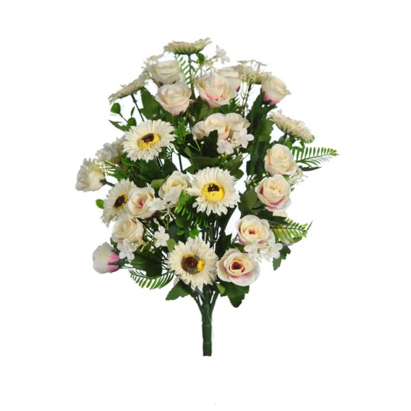 SE0001.01_0 RAMO ROSAS Y GERBERAS ARTIFICIAL 46CM - Imagen 1