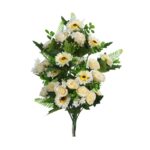 RAMO ROSAS Y GERBERAS ARTIFICIAL 48CM