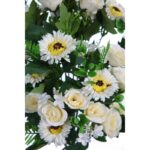 RAMO ROSAS Y GERBERAS ARTIFICIAL 48CM - Imagen 2