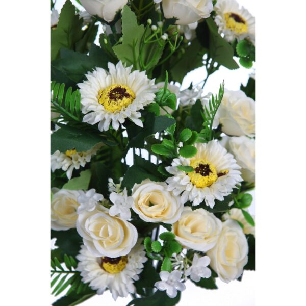 RAMO ROSAS Y GERBERAS ARTIFICIAL 48CM - Imagen 2