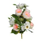 RAMO PEONIAS Y GERBERAS ARTIFICIALES 54CM - Imagen 5
