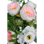 RAMO PEONIAS Y GERBERAS ARTIFICIALES 54CM - Imagen 6