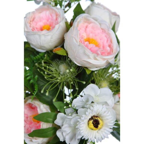 RAMO PEONIAS Y GERBERAS ARTIFICIALES 54CM - Imagen 6