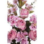 RAMO ROSAS Y HORTENSIAS ARTIFICIAL 47CM - Imagen 4