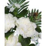 RAMO DE UNA CARA PEONIAS ARTIFICIAL 55CM - Imagen 2