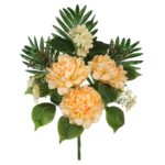 RAMO DE UNA CARA PEONIAS ARTIFICIAL 55CM - Imagen 5