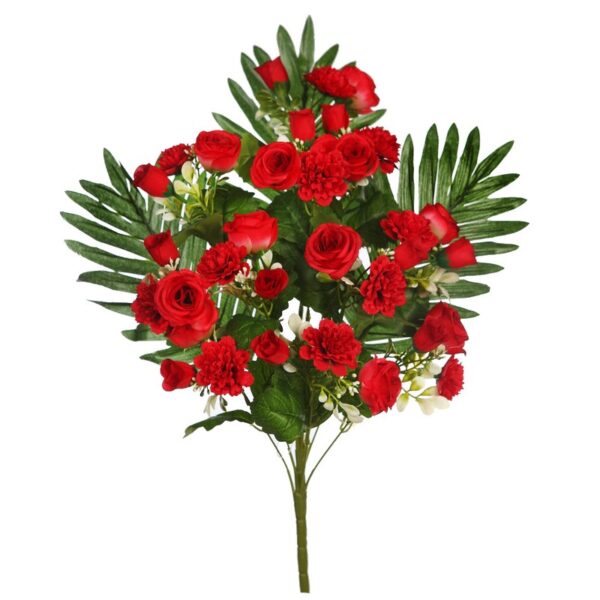 RAMO ROSAS MINI ARTIFICIAL 55CM - Imagen 3