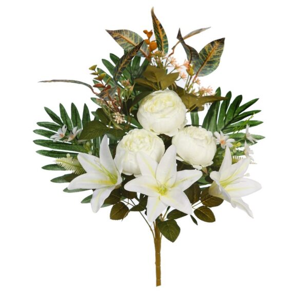 TX9416.01_0 RAMO LILIS Y PEONIAS ARTIFICIAL 55CM - Imagen 1