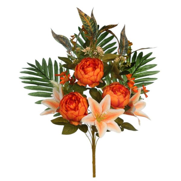 RAMO LILIS Y PEONIAS ARTIFICIAL 55CM - Imagen 5