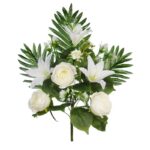 RAMO ROSAS Y LILIS ARTIFICIAL 50CM