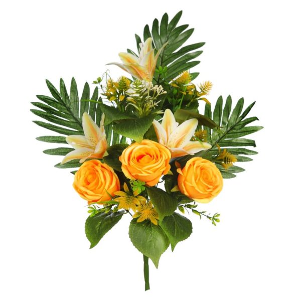 RAMO ROSAS Y LILIS ARTIFICIAL 50CM - Imagen 3