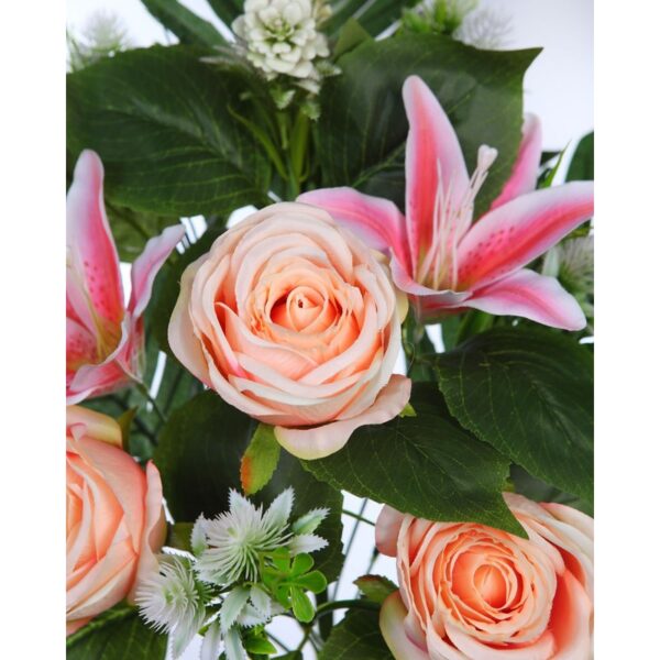 RAMO ROSAS Y LILIS ARTIFICIAL 50CM - Imagen 6