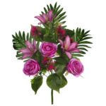RAMO ROSAS Y LILIS ARTIFICIAL 50CM - Imagen 7