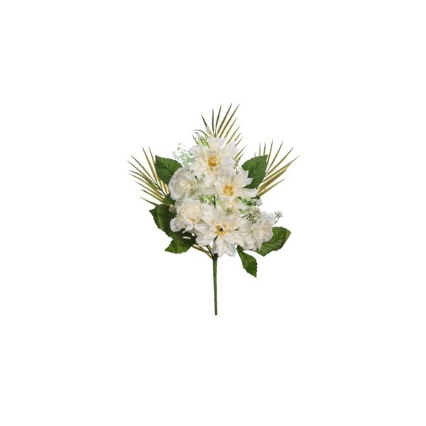WT0206_0 RAMO DALIAS Y CLAVELES ARTIFICIAL 48CM - Imagen 1