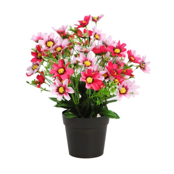 PLANTA MARGARITAS ARTIFICIAL CON MACETA 28CM - Imagen 1