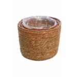 SET X 4 DE CUBREMACETAS DE YUTE - Imagen 2