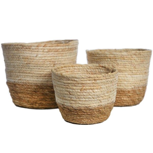 MACETERO DE YUTE X 3 - Imagen 1