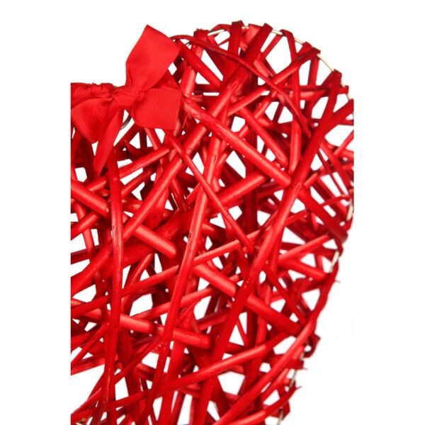 CORAZON LAZO MIMBRE 30CM - Imagen 4