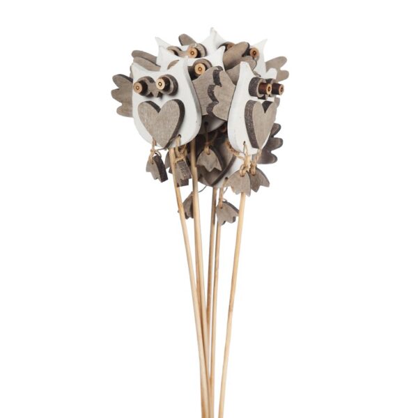 PICK MADERA BUHO BOLSA 6UD - Imagen 3