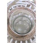 FAROL MIMBRE CRISTAL 25CM - Imagen 2