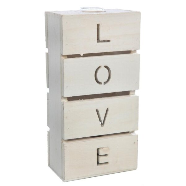 Y0056_0 CAJA MADERA BOTE CRISTAL 20CM - Imagen 1