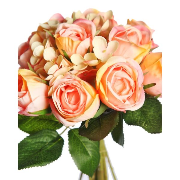 ATADO DE ROSAS Y HORTENSIAS 27CM - Imagen 2